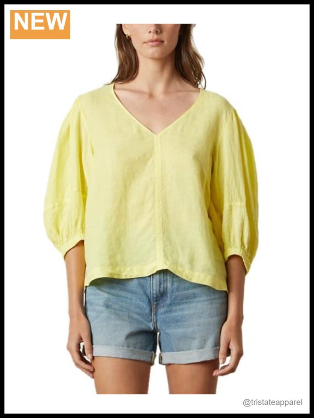 100% Linen Women's Button-Down Shirt, Long Sleeve, Classic Fit